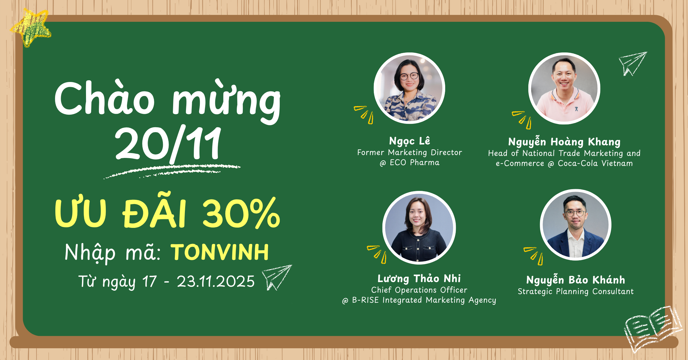 Ưu đãi khoá học tiết kiệm lớn dịp ngày nhà giáo việt nam 20/11